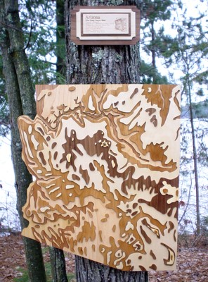 state-map-in-wood